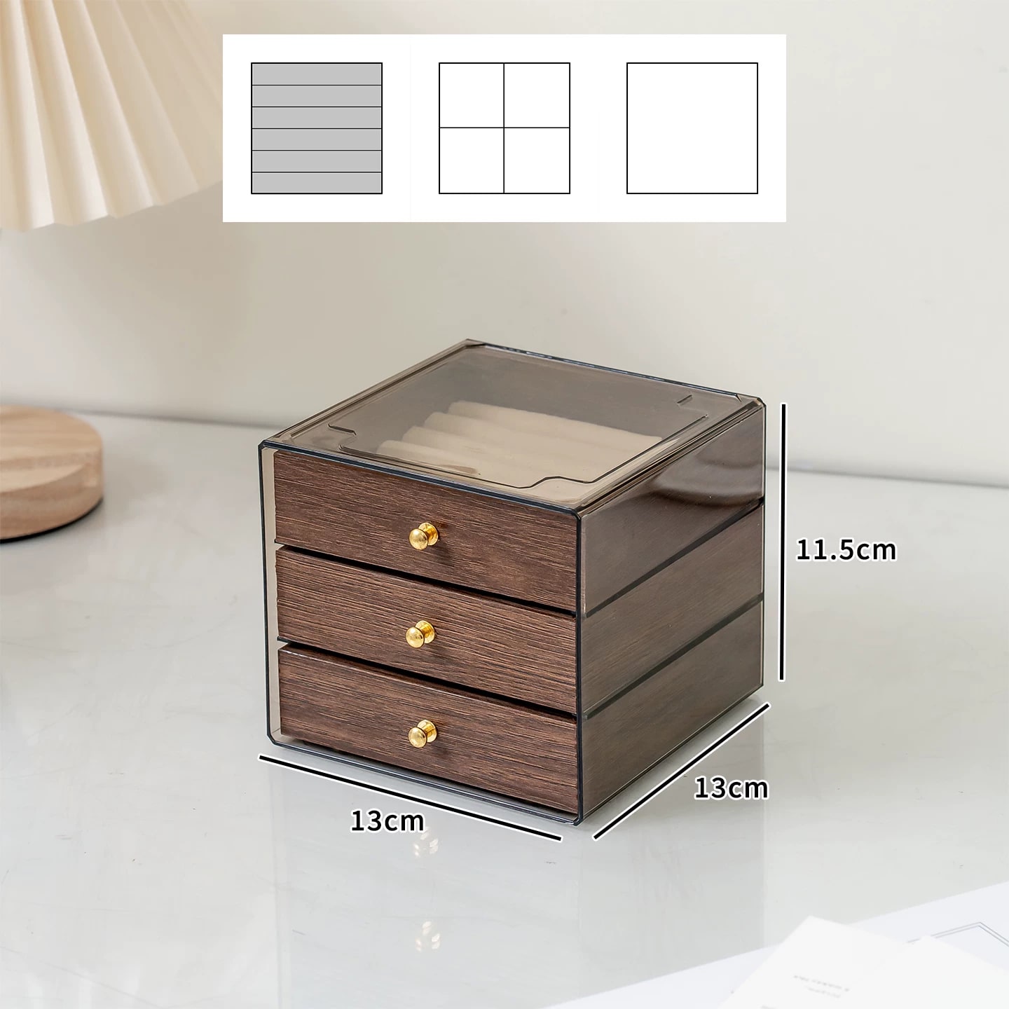 Vintage-Style Stackable Jewellery Storage Drawers photo 3