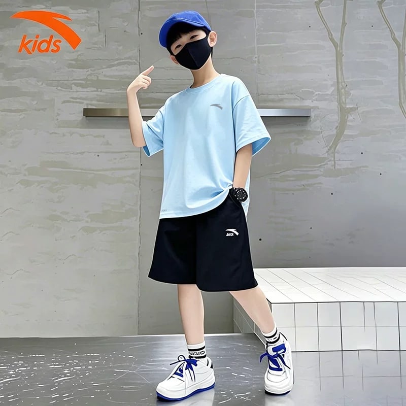 ANTA Kids Boys Quick-Dry Two-Piece Summer Set photo 6