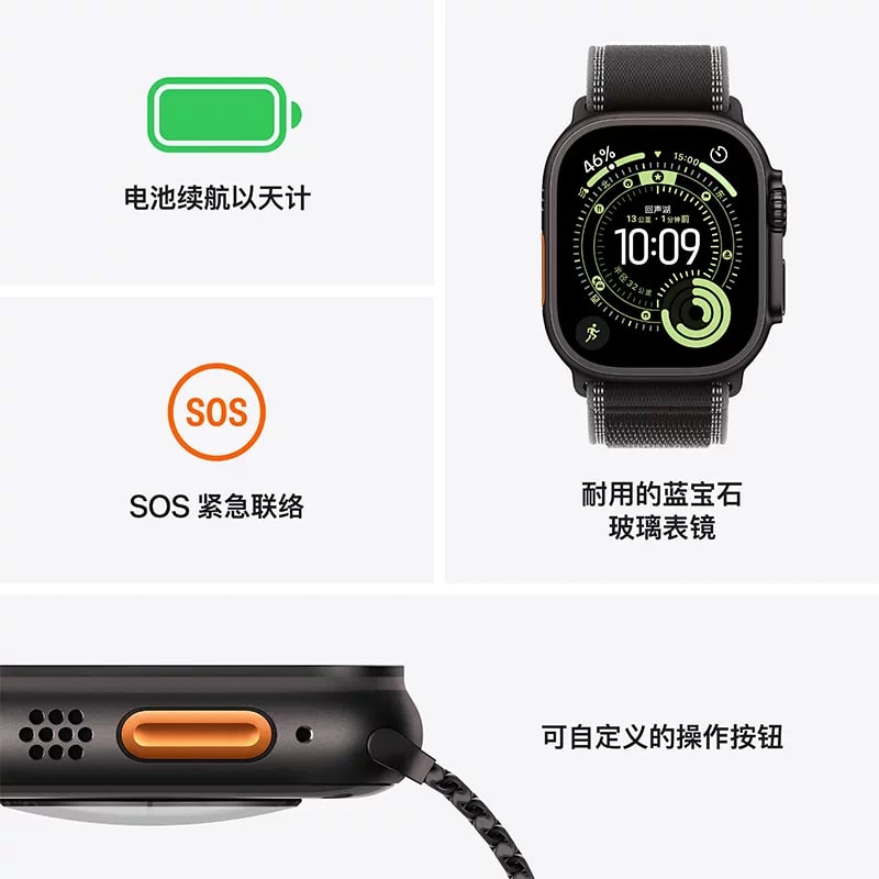 Apple Watch Ultra 3 Smartwatch — Titanium photo 2