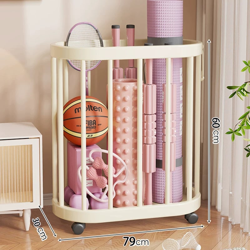 Rolling Storage Basket for Yoga Mats and Sports Gear photo 5
