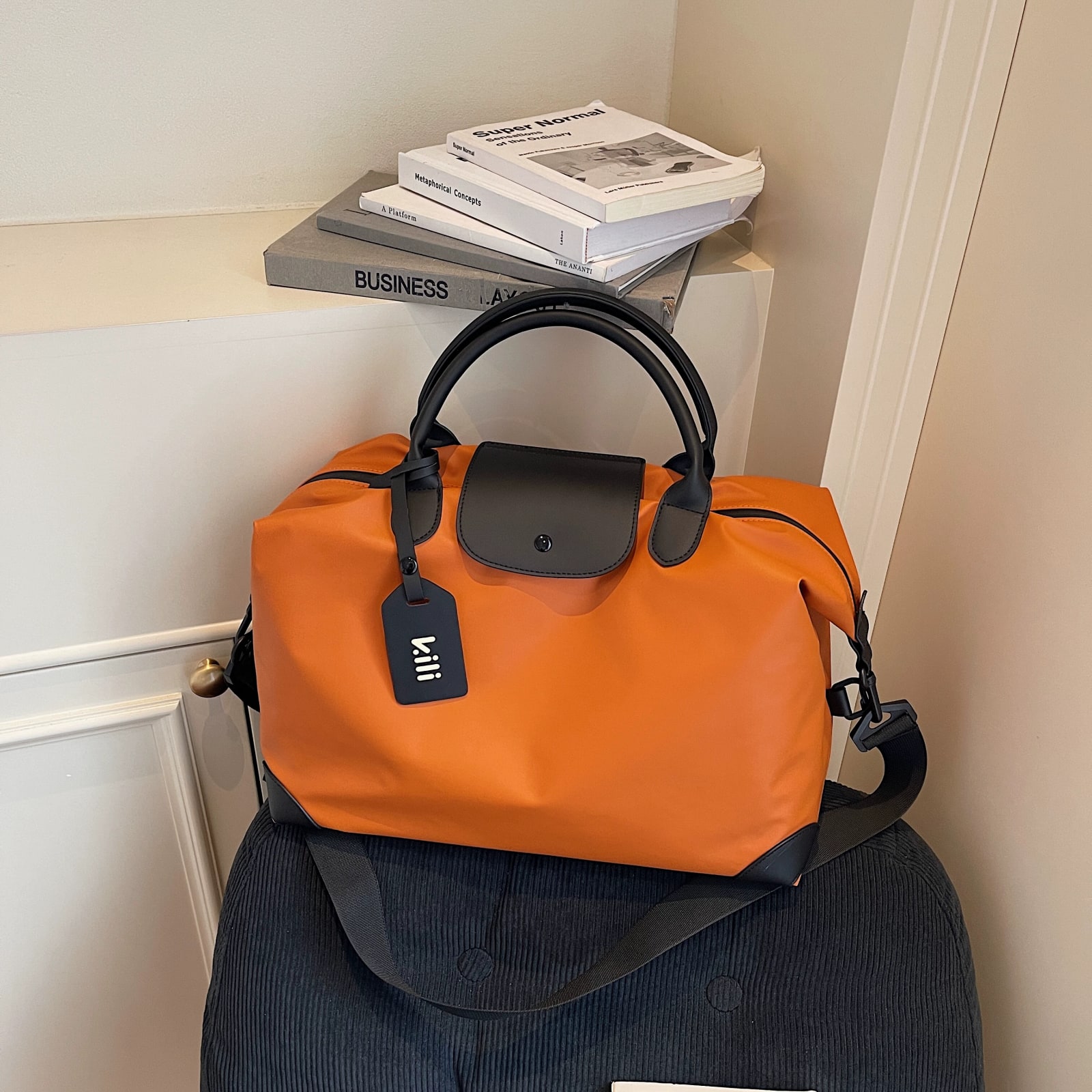 Nylon Travel Duffel Bag that Fits Over a Luggage Handle photo 2