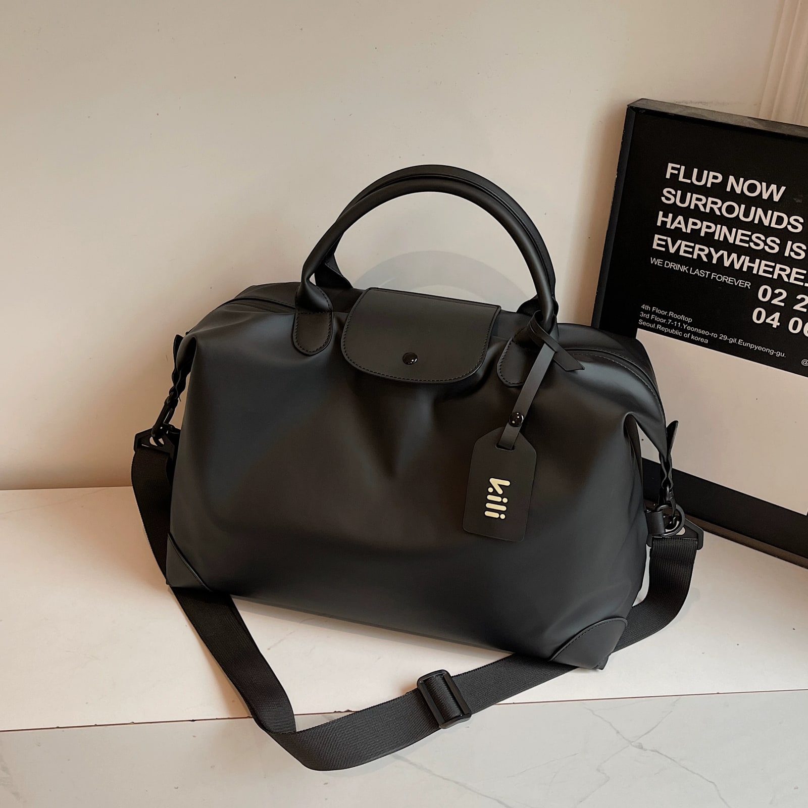 Nylon Travel Duffel Bag that Fits Over a Luggage Handle photo 5