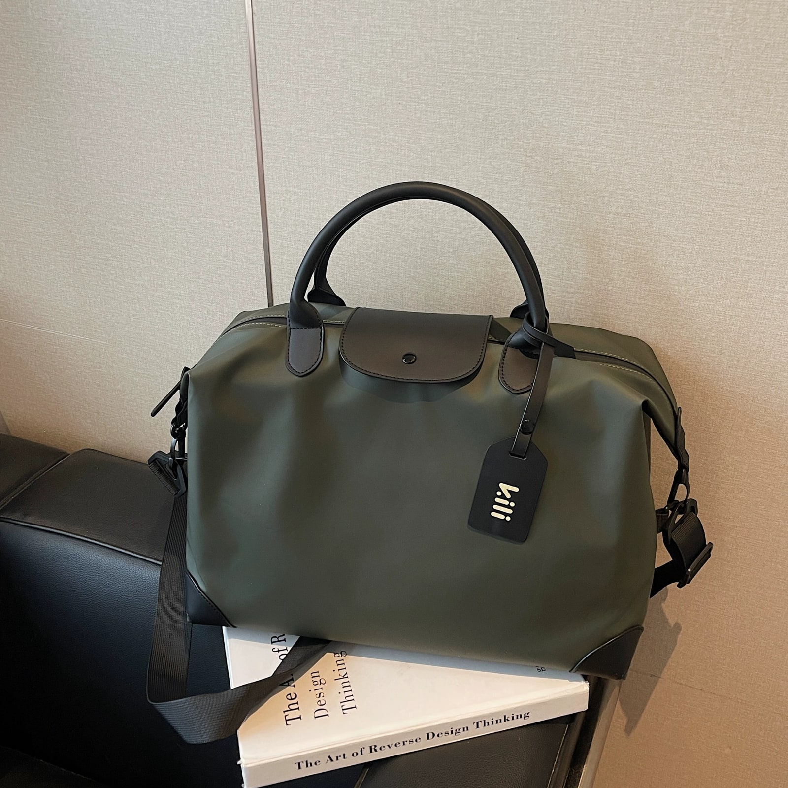 Nylon Travel Duffel Bag that Fits Over a Luggage Handle photo 3