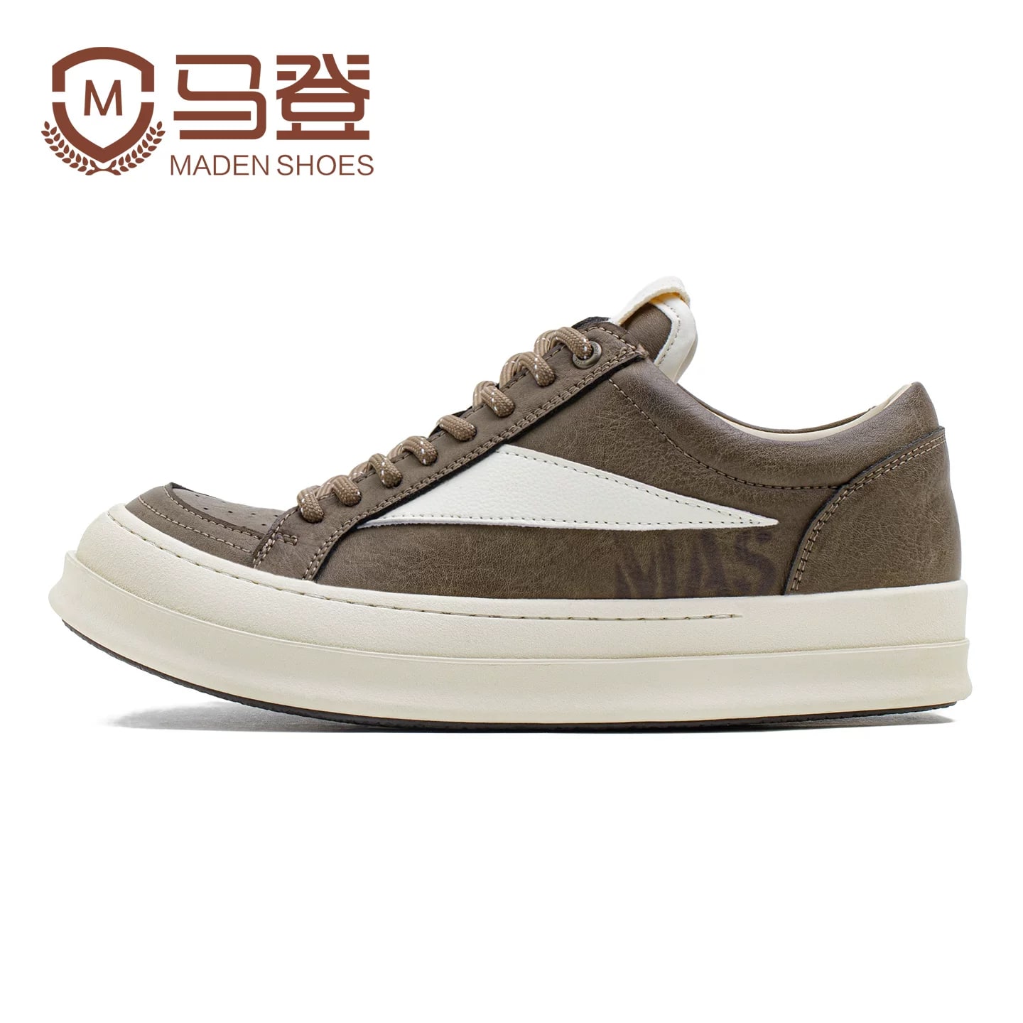 Maden Men's Thick-Sole Leather Trainers photo 2