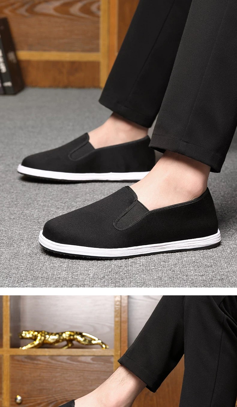Traditional Beijing Cloth Shoes for Men - Soft Sole photo 2