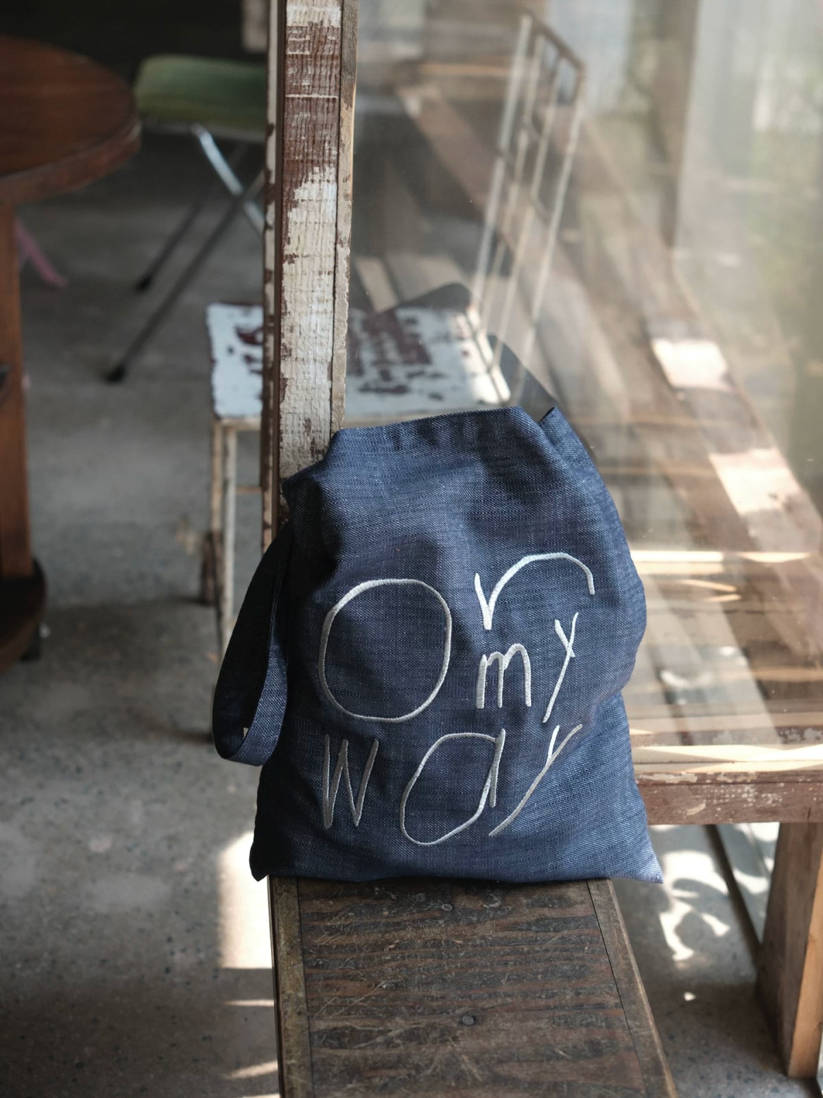 Embroidered Canvas Tote Shoulder Bag photo 3