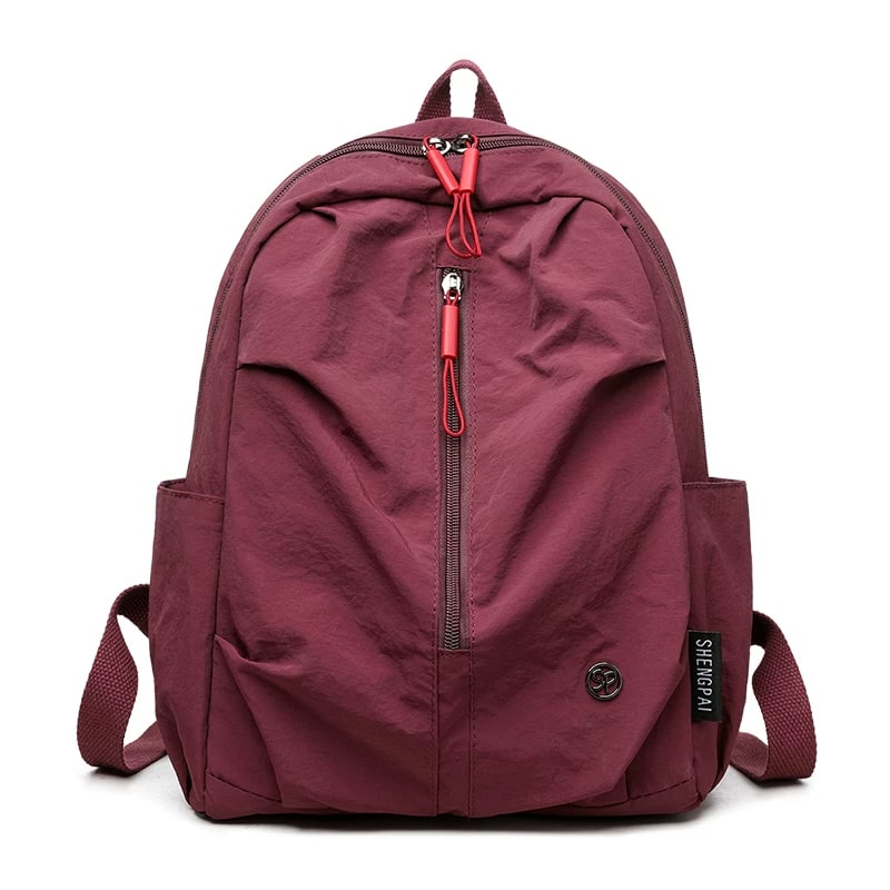 Lightweight Water-Resistant Nylon Travel Backpack photo 6