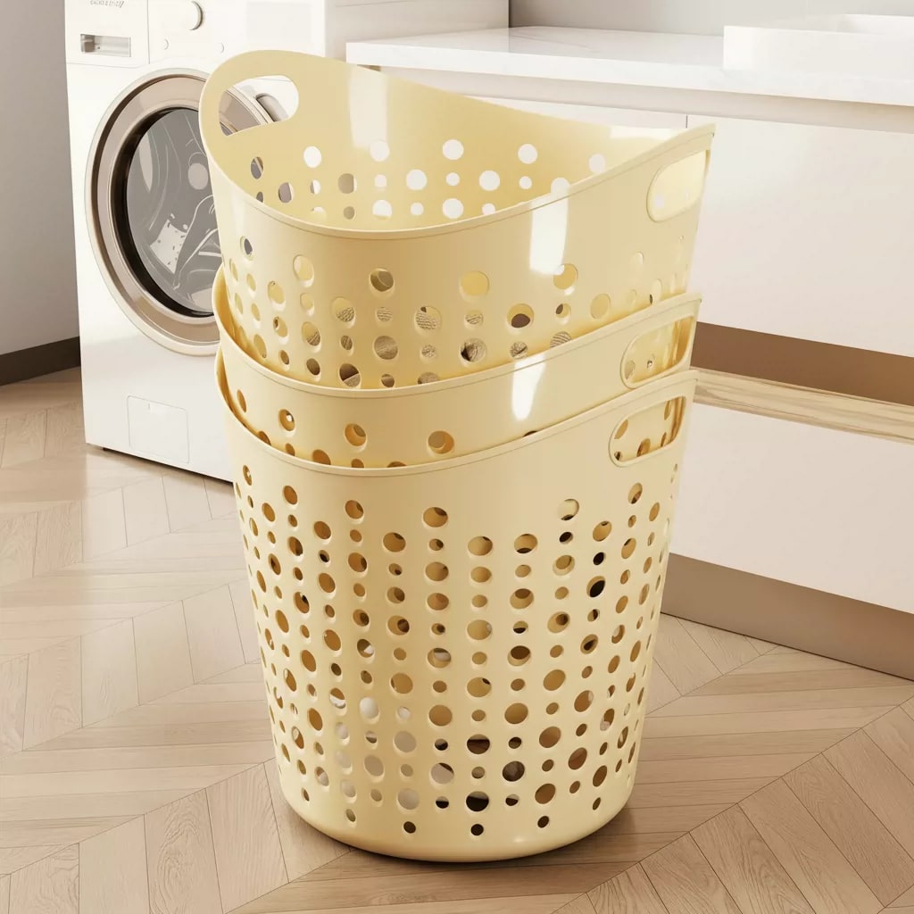 Perforated Laundry Hamper Basket photo 6