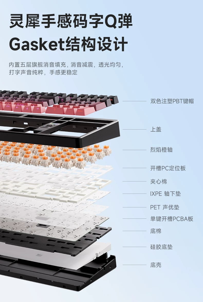 G98 Wireless Mechanical Keyboard - Tri-Mode with Knob photo 4