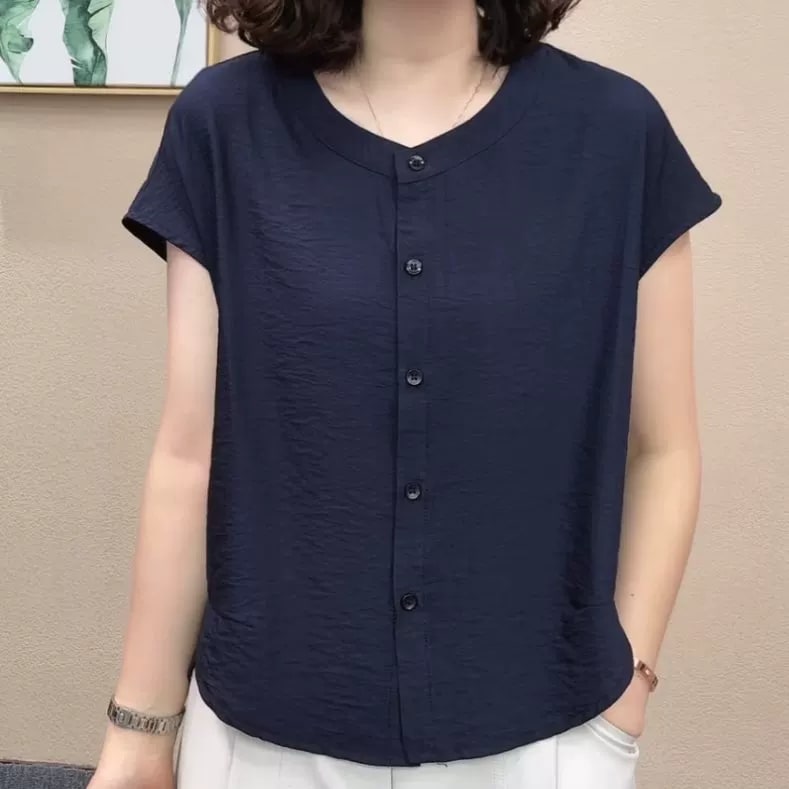 Women's Cool-Handle Cotton Blend Short-Sleeve Shirt — Fashion on G+ Market
