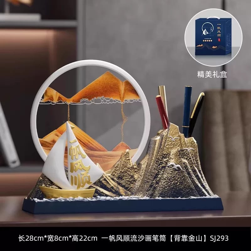 Smooth Sailing Sailboat Sand-Art Desk Ornament photo 4