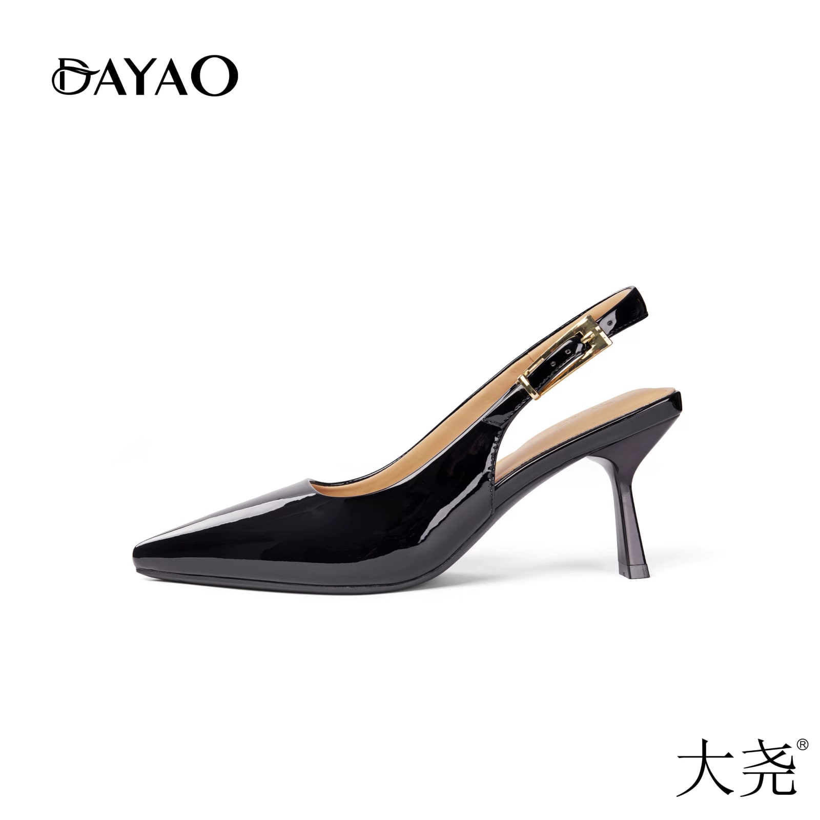 DAYAO Women's Pointed Toe Slingback Heels photo 4