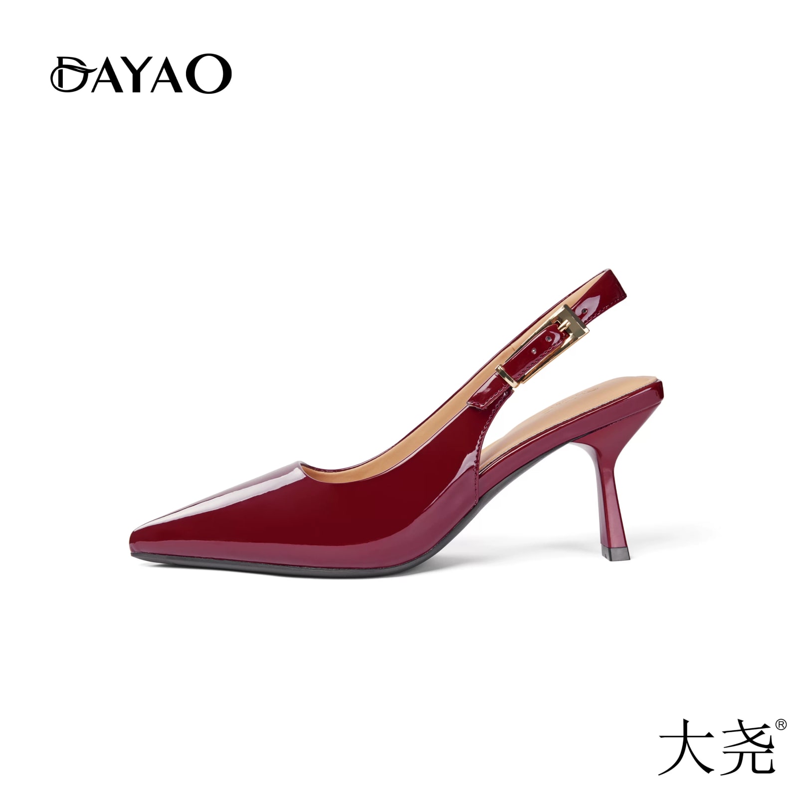 DAYAO Women's Pointed Toe Slingback Heels photo 3