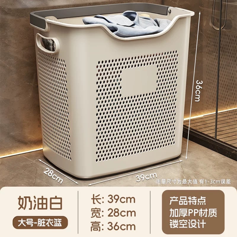Nordic-Style Laundry Basket with Underwear Compartment photo 4