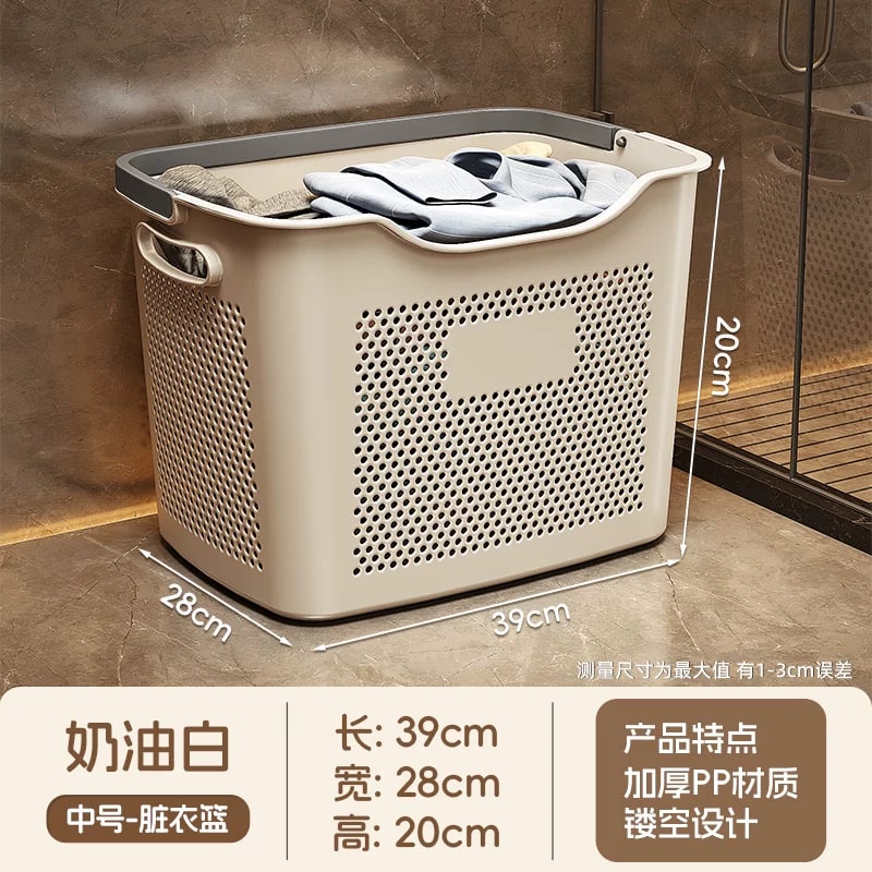 Nordic-Style Laundry Basket with Underwear Compartment photo 6