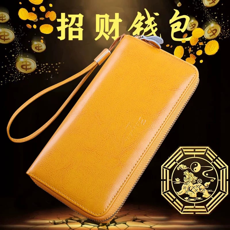 Long Zip Around Leather Clutch Wallet — Fashion on G+ Market