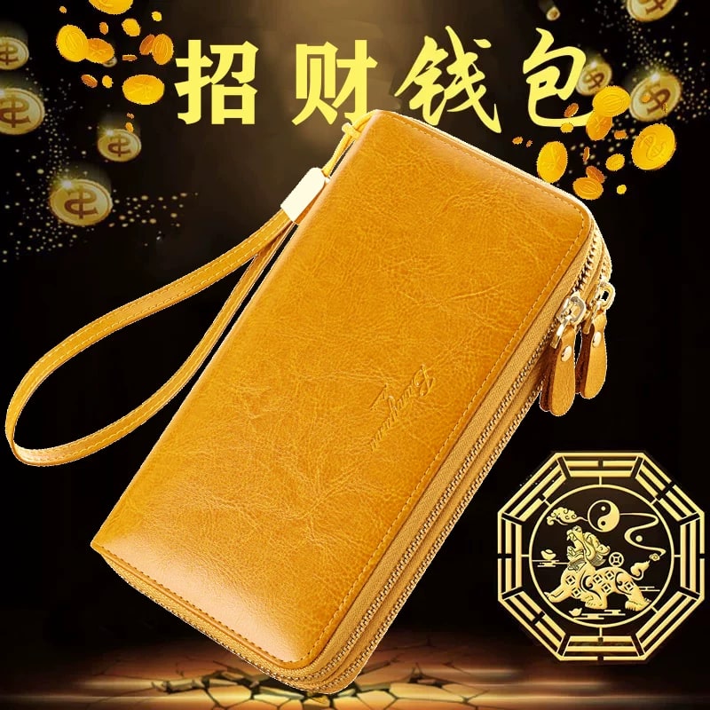 Long Zip Around Leather Clutch Wallet photo 2
