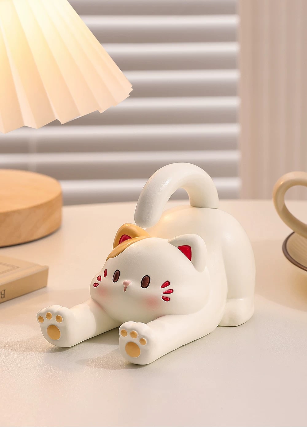 Resin Cat Phone Stand Desk Ornament photo 4