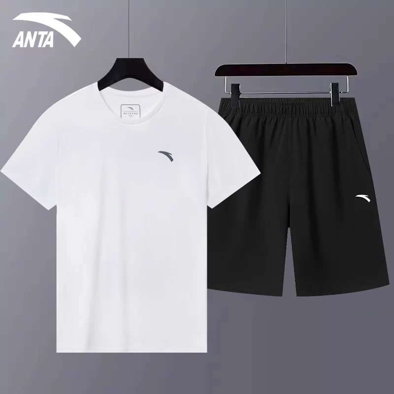 Anta Men's Quick-Dry Sportswear Set - Vest and Shorts photo 4