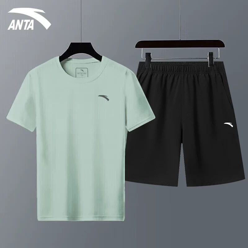 Anta Men's Quick-Dry Sportswear Set - Vest and Shorts photo 6