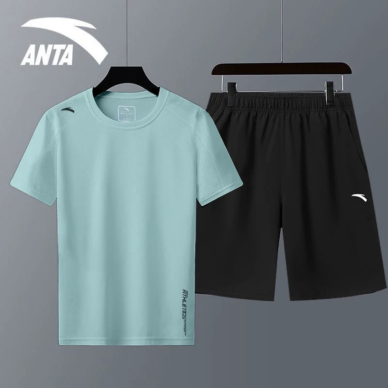 Anta Men's Quick-Dry Sportswear Set - Vest and Shorts photo 3