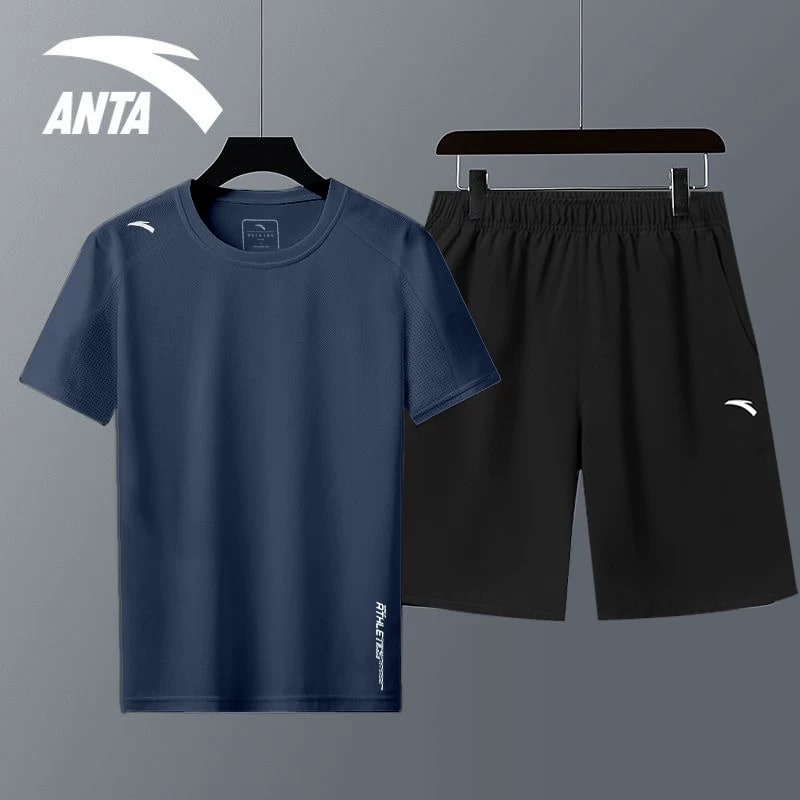 Anta Men's Quick-Dry Sportswear Set - Vest and Shorts photo 2