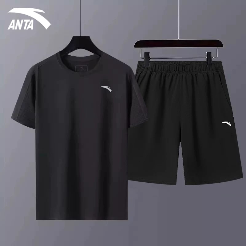 Anta Men's Quick-Dry Sportswear Set - Vest and Shorts photo 5