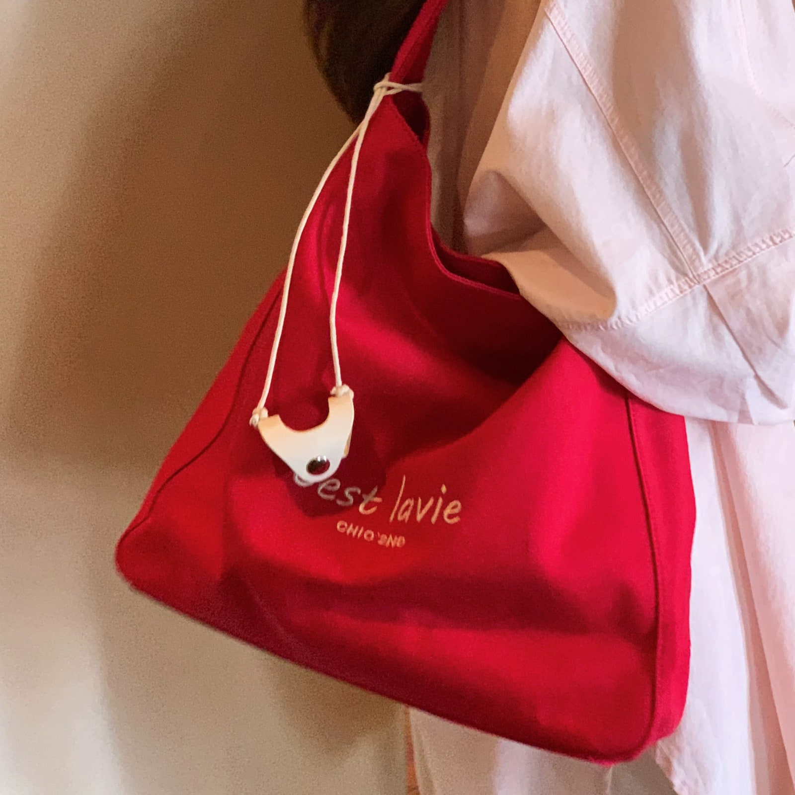 Chio'2nd Canvas Tote Shoulder Bag photo 6