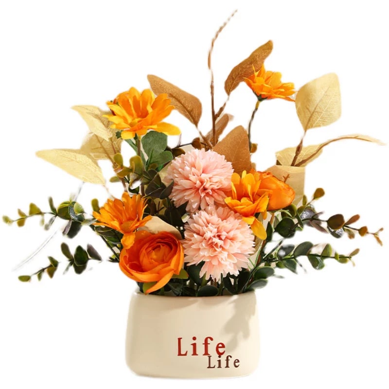 Ceramic Vase with Artificial Flower Arrangement — Home & Furniture on G+ Market