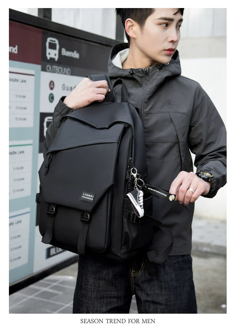 Men's Large-Capacity Casual Laptop Backpack photo 4