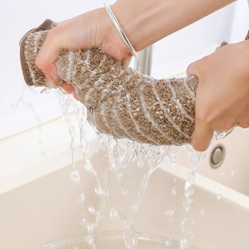 Hanmeng Thickened Microfiber Kitchen Cleaning Cloths photo 3