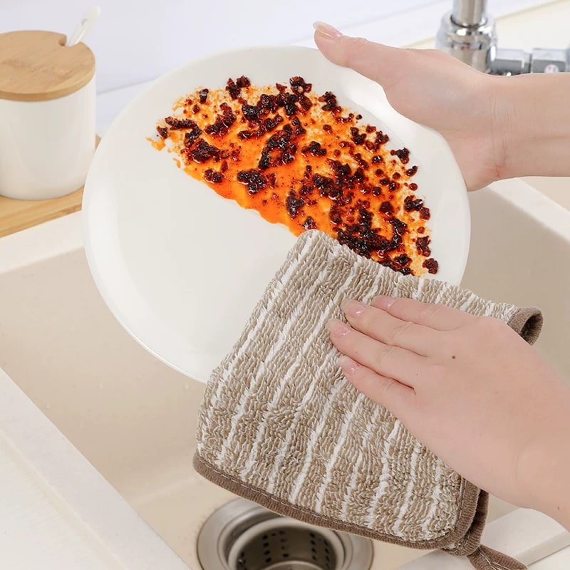 Hanmeng Thickened Microfiber Kitchen Cleaning Cloths photo 2