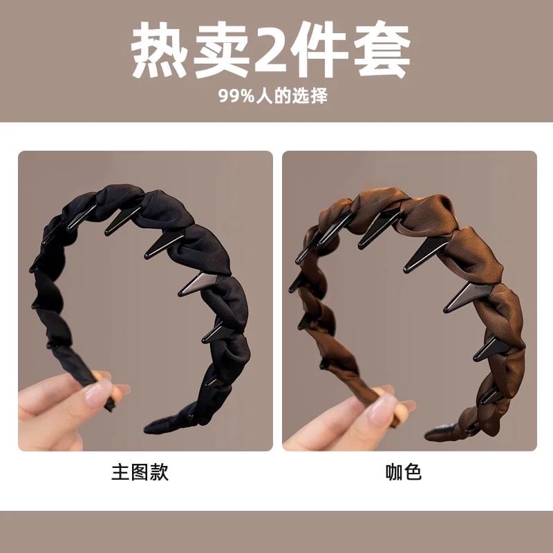 ZUOU Toothed Volume Hair Headband photo 5