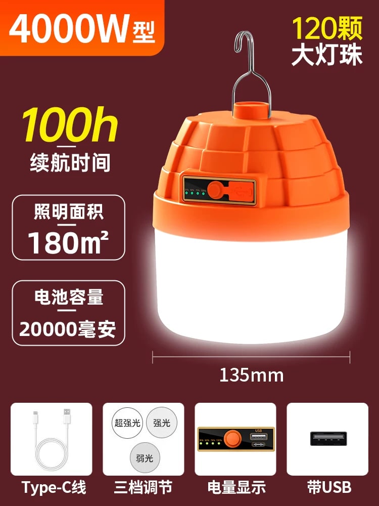 Rechargeable LED Camping and Stall Light photo 4