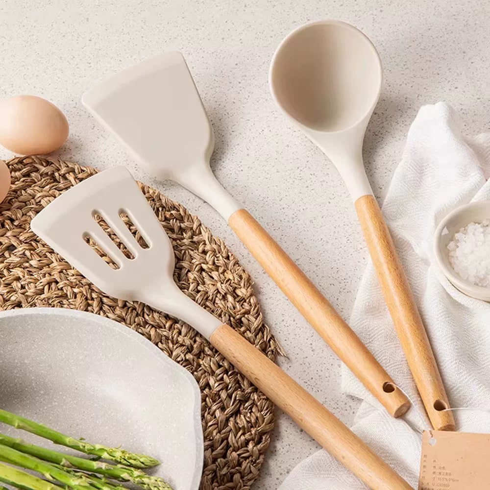Silicone Spatula with Wooden Handle — Home & Furniture on G+ Market