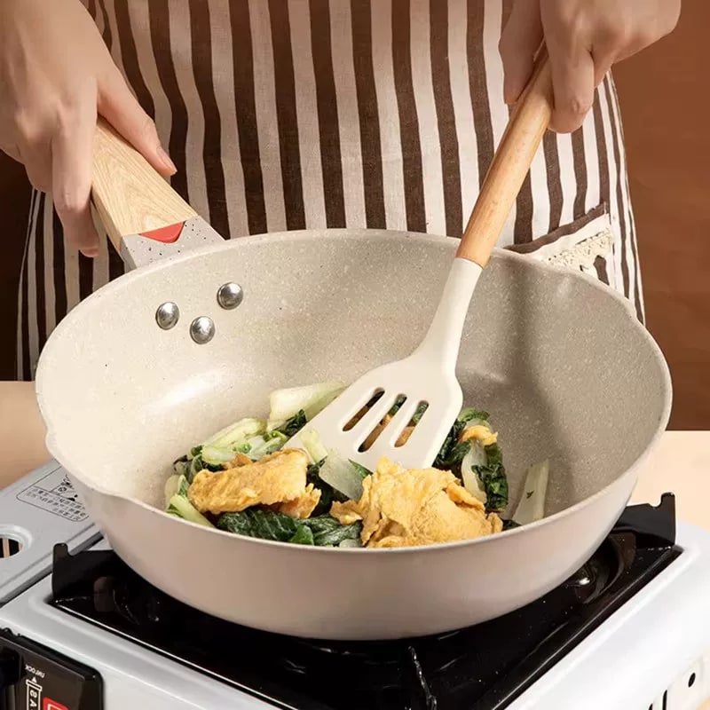 Silicone Spatula with Wooden Handle photo 3