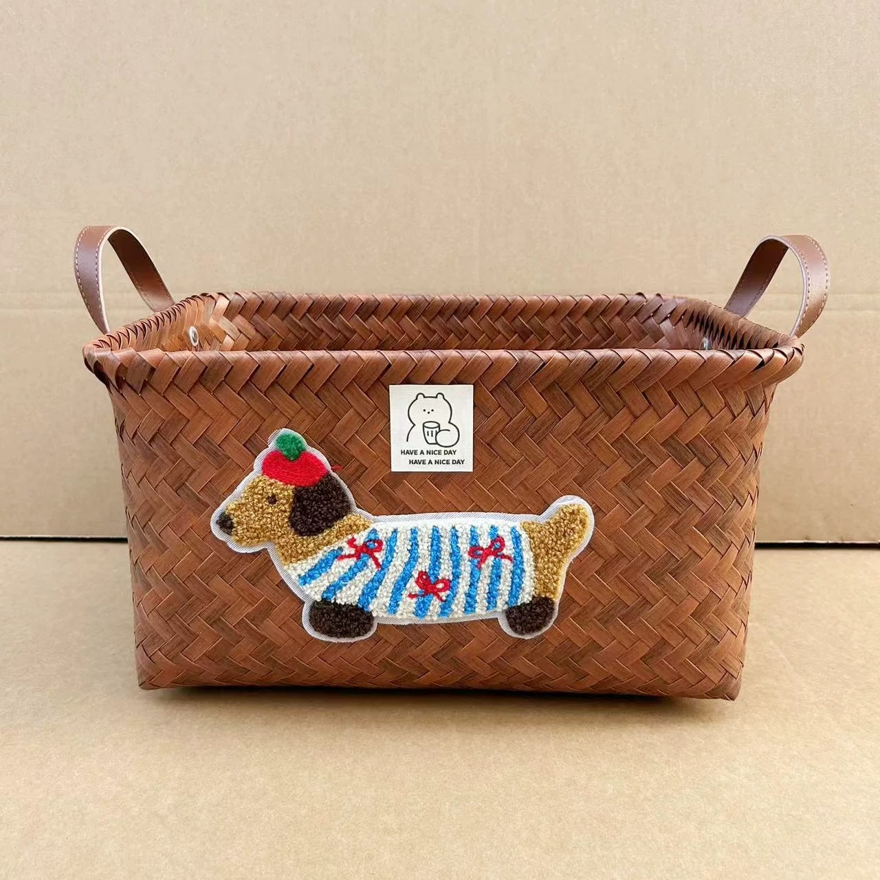 Woven Dog-Design Storage Basket — Home & Furniture on G+ Market