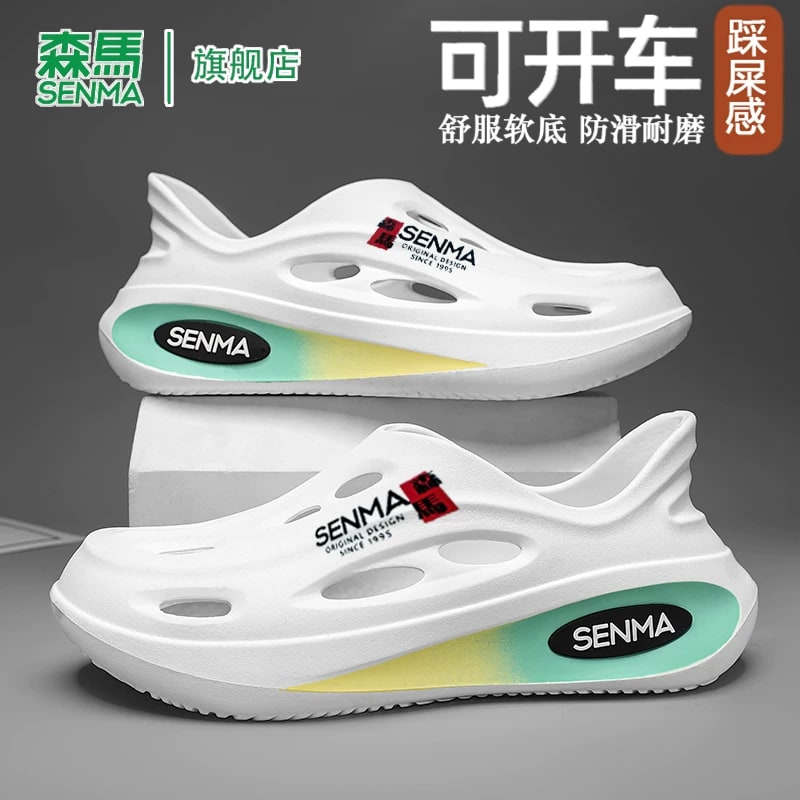 SENMA Mens EVA Clogs, Non-Slip Beach Sandals photo 5