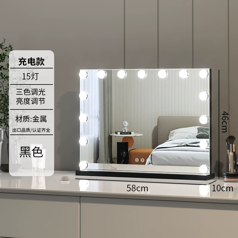 Hollywood LED Vanity Mirror with Bulbs photo 6