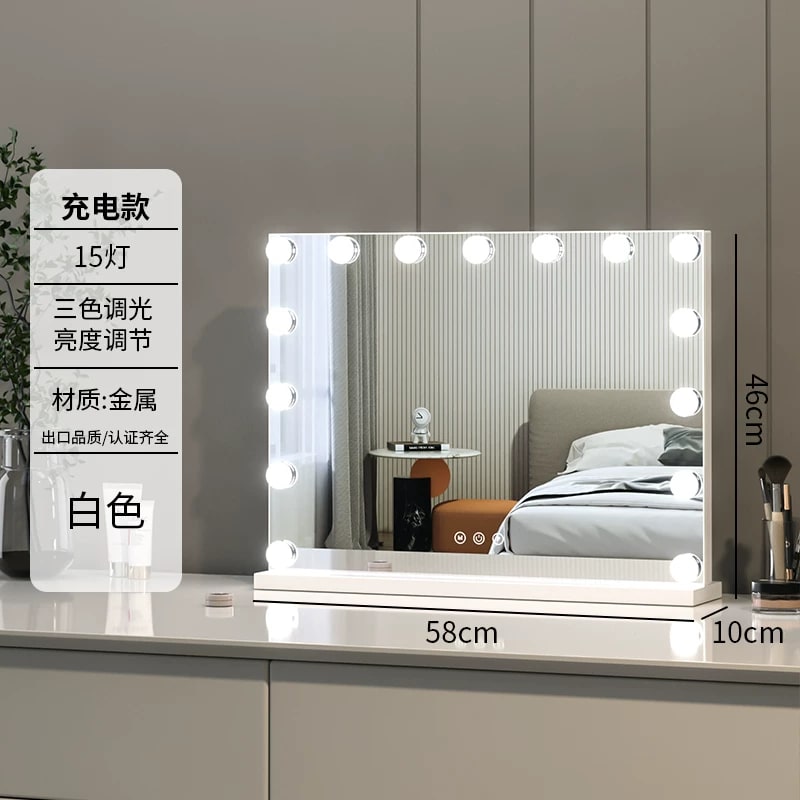 Hollywood LED Vanity Mirror with Bulbs photo 4