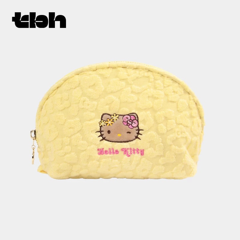 Hello Kitty Towel-Fabric Cosmetic Pouch — Fashion on G+ Market