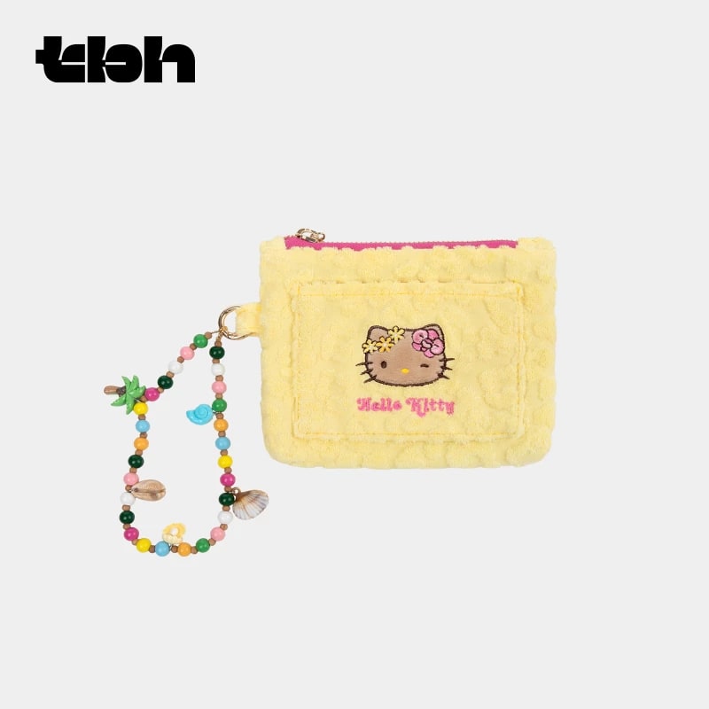 Hello Kitty Towel-Fabric Cosmetic Pouch photo 2