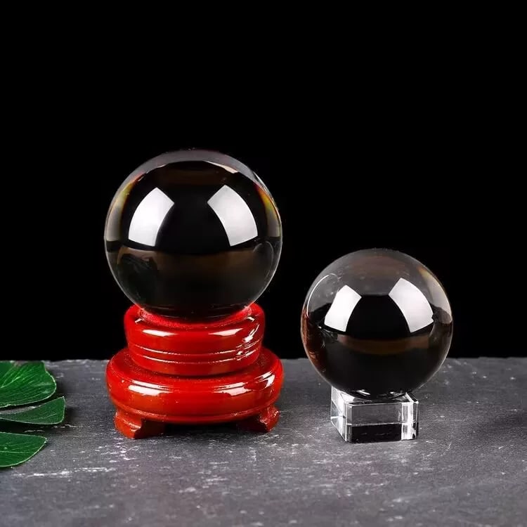 Clear Crystal Decorative Sphere photo 3