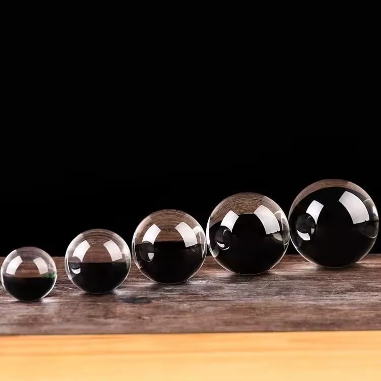 Clear Crystal Decorative Sphere photo 2