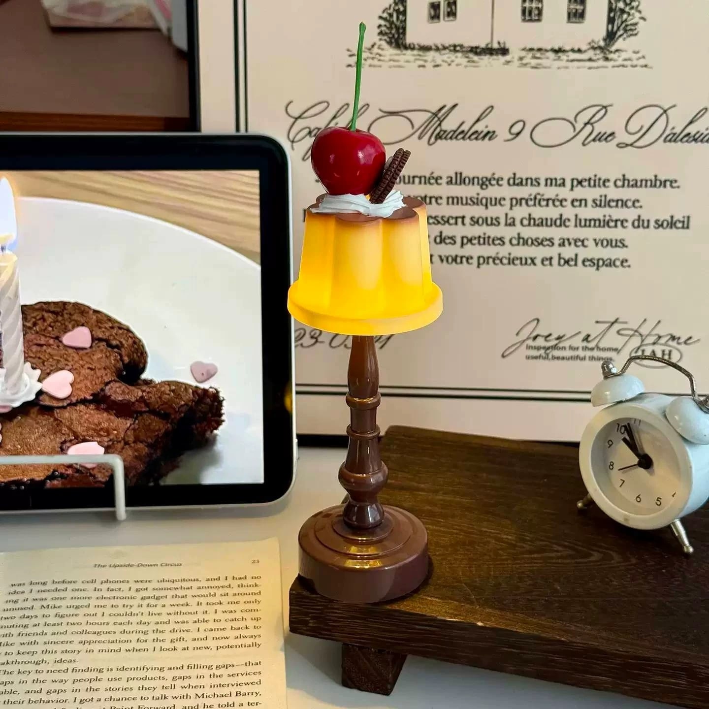 Cherry Pudding Table Night Light