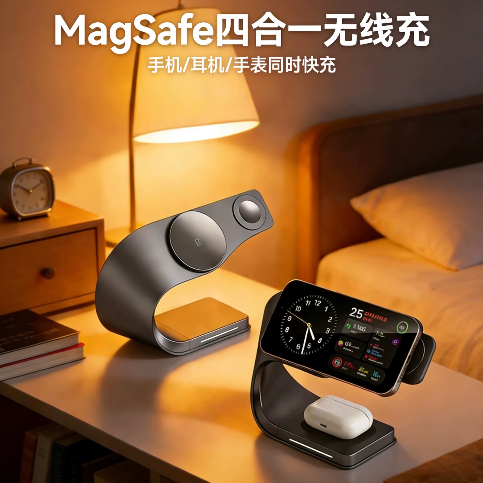 Four-in-One Magnetic Wireless Charging Stand — Electronics on G+ Market