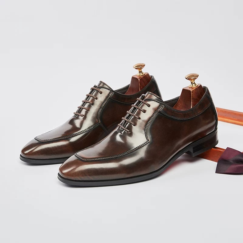 Men's Formal Lace-up Square Toe Oxford Shoes photo 3