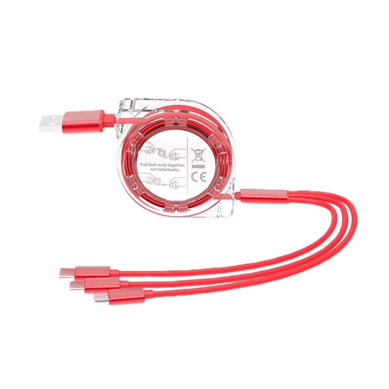 Retractable Three-in-One Charging Cable photo 2
