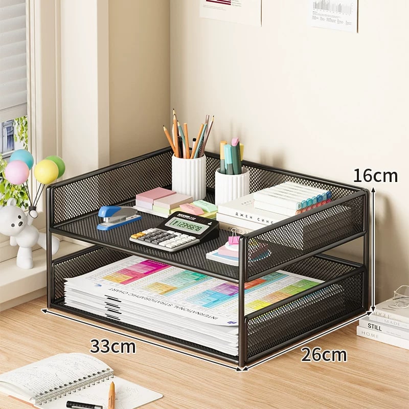 Metal Mesh A4 Desktop File Rack Organiser photo 4