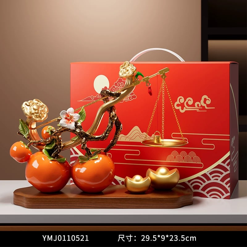 Decorative Persimmon Home Ornament Set photo 2
